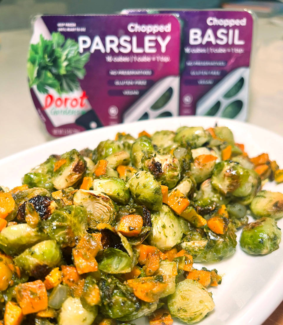 Easy Herbed Roasted Brussels Sprouts